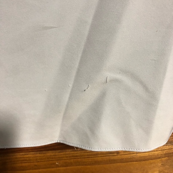 Lane Bryant Light Blue Peplum Formal Top - Picture 3 of 5